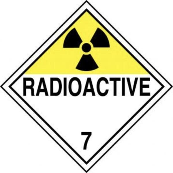 Accuform DOT PLACARD HAZARD CLASS 7 MPL701RM100 MPL701RM100 - main